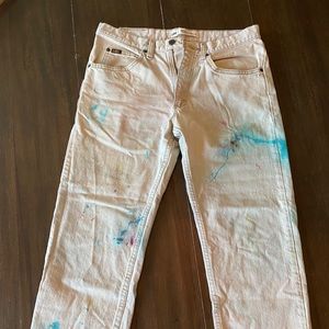 Paint Splattered Lee Jeans